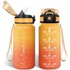 HoneyHolly Borraccia 500Ml, Senza BPA & A Prova di Perdita, Borracce con Cannuccia, Reutilizables, Water Bottle Scuola Elementare, Borraccia Motivazionale per Scuola, Palestra, Ufficio, Running
