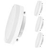 LVWIT Faretti LED Attacco GX53, 6.5W Equivalente a 50W, 650LM, Luce Bianca Calda 3000K, Lampadine LED Adatti per Mobili, Corridoio, Vetrine, Non Dimmerabile, Pacco da 4 Unità