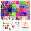 Yestrong Elastici per Braccialetti, 2500+ Bracciale Elastici Colorati Loom Bands Kit 40 griglia, fai da te Bambina Elastici di Gomma Bracciale Lavorare