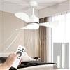 Airwit 71cm Ventilatore da Soffitto con Luce e Telecomando Silenzioso