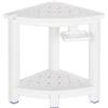 NALONE Sgabello Bagno,Triangolo Sgabello moderno per bagno a due livelli in HDPE, Piedini antiscivolo, Ergonomico e impermeabile, Ideale per docce spa