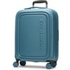 Mandarina Duck carrello Logoduck + Expandable Cabin Trolley Tailor Blue petrolio