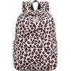 LEDAOU Zaino per adolescenti e ragazze, zaino per la scuola, grande zainetto per libri, scuola elementare, liceo, borsa leggera per laptop, per ragazze, donne, casual, viaggi, Cordino leopardato, L