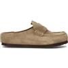 BIRKENSTOCK NAPLES WRAPPED Sabot donna taupe in suede
