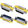 VISSQH 4 Pezzi DB15 maschio a maschio Accoppiatore Connettore,15 pin DB15 seriale adattatore per Gender Changer,trasferimento dati e connessione dispositivi