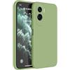 HAFFAN Custodia in Silicone TPU Compatibile con HONOR 90 Lite 5G (6.7 inches), Cover Case Protettiva per Cellulare - Verde Matcha