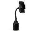 Riloer Portabicchieri per auto Nero 360 girevole per telefono cellulare GPS Supporto per supporto per culla Supporto lungo