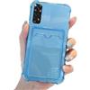 Rnrieyta Miagon Custodia Portafoglio per Xiaomi Redmi Note 12S 4G,Cover con Tasche Porta Carte Silicon TPU Trasparente Slim Clear Soft Slot per Schede Bumper Antiurto Case