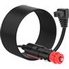 XMSJSIY Cavo di alimentazione CC da 12 V-24 V per frigorifero auto, congelatore, 16 AWG, spina accendisigari, cavo di prolunga per campeggio, piccoli elettrodomestici, 3,5 m
