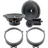 IPNOSIS Kit 2 casse ASE 165 per Mercedes Classe C (W203) dal 2001 al 2007 + 2 Supporti Anteriori + Tweeter