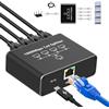 Oliveria Splitter LAN da 1 a 4 Splitter Ethernet 1000Mbps Switch LAN 4 Porte con Cavo di Alimentazione di Tipo C Switch Gigabit per Computer, hub, Switch, Router, Set-Top Box, TV Digitale, ECC.