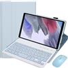 HEUCYL Custodia Con Tastiera Per Samsung Galaxy Tab S10+ 2024/Tab S9 FE+/S9+ 2023/S8+ 2022/S7 FE 2021/S7+ 12.4, Con Mouse, Tastiera Italiana Magnetica Rimovibile, Custodia Sottile Supporto,Sky blue