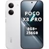 XIAOMI Poco X8 Pro Smartphone 8GB + 256GB, processore Dimensity 8500-Ultra, batteria 6500 mAh, display AMOLED ultra luminoso, 50MP Sony IMX882, fotocamera principale con OIS, bianco