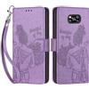 SIENIANLINE Cover per Xiaomi Poco X3 / X3 Pro custodia portafoglio Viola | 3 scomparti carte, 1 tasca banconote, Chiusura magnetica, Supporto, Pelle PU flip cover per Xiaomi Poco X3