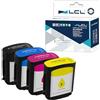 LCL Versione professionale cartuccia d'inchiostro compatibile 10 C4840A | C4844A 82 C4911A C4912A C4913A (4Pack, KCMY) sostituzione per HP Designjet 500 500ps 500Plus 800 800ps 815 815mfp 820 820mfp