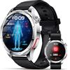 Lgnitek 2026 Nuovo Smartwatch Uomo Con ECG/HRV/BMI,Per Android iOS (Argento)