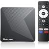 RUPA Android TV Box 2025 S905X5M Smart TV Box mit Android14.0 RAM 2G ROM 16G WiFi6 Enternet 10/100M Bluetooth 5.0 USB3.0 Unterstützt 3D HD 8K Android Box