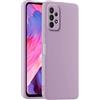 HULLIN Custodia per Telefono in Silicone Colorato, Adatta per Samsung Galaxy A23 5G (6.6) - Erba Viola