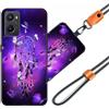 JEZSTHAI Custodia Compatibile con Oppo A96 4G Cover in Silicone TPU Morbido con Cordino/Laccio Tracolla Cellulare,Antiurto AntiGraffio Protettiva Bumper Case con Disegno Motivi,A01