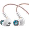 Linsoul TWISTURA WoodNote Wood Diaphragm In Ear Monitor,Cuffie IEM a Doppio Magnete con Camera da 10mm,Cuffia di Monitoraggio di Qualità da Studio con Bocchini Filtranti Staccabili,Spine Sostituibili
