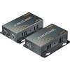 PWAY Extender HDMI 4K su Ethernet Cat5 Cat6 Cat7 fino a 70 m, con IR, Loop Out, 4K @ 30Hz 1080P HDMI trasmettitore ricevitore POC con fori, facile installazione (HT275)