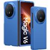 GIOPUEY Cover Compatibile con Honor Magic V6, Materiale PC Rigido Custodia, Comodo e Liscio al Tatto Case，Antiurto, Anti-Impronta - Dark Blue