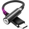 ReetooEcho Adattatore USB C Jack,Adattatore Cuffie USB C Jack 3.5mm, Adattatore Jack USB C a Dongle Audio Aux con DAC Chipset per Sam sung Galaxy S22 S21 S20 iPhone 15 Series, iPad Pro, MacBook
