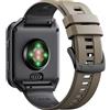 NotoCity Cinturino in Silicone per Garmin Venu X1 - Cinturino di Ricambio Confortevole e Ipoallergenico, Compatibile con Luminox 3500, 3800, 6500, 3505, 3601, 6256, 1567 Serie(24 mm, Marrone-Grigio Grafite)