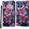 PHINIENLAND Cover per Motorola Moto G67 / G57 Power PU Pelle Custodia Flip Fiori