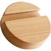 Homoyoyo Supporto Smartphone da Tavolo in Legno di Faggio, Base Rotonda Antiscivolo | Porta Cellulare per Ufficio e Scrivania, Compatibile Molti Telefoni, Stile Semplice, Colore Beige