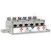 FRACARRO Splitter con morsetto a 4 uscite Pam, terrestre e satellite (5-2400 MHz), clip di fissaggio esclusiva, schermatura 5G/4G LTE, passaggio CC integrato, confezione da 10 (PA4M)