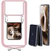 ANFAIRLACE Cover Cordino Compatibile con Motorola razr 60 Ultra razr 70 Ultra, Rosa | Laccio Gancio Laterale Custodia Trasparente TPU Morbido Chiaro Silicone Case