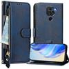 Rnrieyta Miagon Cerniera Portafoglio Cover per Xiaomi Redmi Note 9,Magnetica Custodia Protettiva Libro con Porta Carte Flip Caso con Cinturino da Polso Cinghia