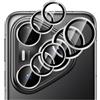 GIOPUEY 2 Pezzi Pellicola Fotocamera Compatibile con Huawei Pura 80 Ultra, [Protezione Completa][Doppia Protezione] Metallo + Vetro Temperato, Protezione Fotocamera - Silver