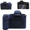 VOVMOEYA Custodia per Panasonic LUMIX DC-S5II/S5IIX con 2 pellicole protettive per lo schermo e 1 copertura per flash in silicone, Lumix S5II, custodia per fotocamera, custodia, accessori, morbida