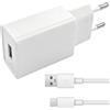 NGUIT Caricatore USB C 5V 2A Adattatore Universale con Cavo di Ricarica Rapida 2M Compatibile con iPhone Samsung Huawei Xiaomi Android Tablet Lampada Auricolare Giocattolo Dispositivi USB AC