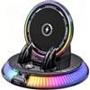 Wixzor Caricatore Wireless Auto per Mag Safe, 15W Caricatore Wireless Magnetico con Luci RGB
