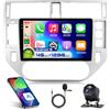 VECHTEL 4G&128G 9 Autoradio per Ford Kuga Escape 2008-2012 con Carplay Android Auto Wireless Android 15,Bluetooth RDS/FM Radio,Wi-Fi GPS Navi,Telecamera posteriore AHD