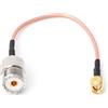 Generic RG316 Cavo Jumper Pigtail UHF SO239 Femmina PL259 a SMA Maschio Spina Crimp Adapter