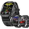SGDDFIT 2,01'' AMOLED Smartwatch Uomo con Chiamate Bluetooth, 2026 Nuovo Orologio Fitness con 24/7 Monitor Temperatura Corporea Sonno e Cardiofrequenzimetro, SpO2, Orologio Sportivo 3ATM iOS Android (Nero)