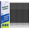 Thboxes 16 Ricariche Cancellabili 0,7 mm Compatibili Con Pilot Frixion, Nero