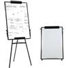 OHMG - Cancellino su Cavalletto, Effacabile a Secco, Magnetico, Altezza Regolabile con Supporto, Mobile, Portablocco per Conferenza (70 * 90cm - Nero)