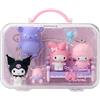 Sanrio Set bambola casa gioco personaggi Sanrio con panca e custodia 17,5 cm