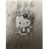 Sanrio Set portachiavi acrilico Hello Kitty 3 pezzi ciondolo nastro vestito blu...