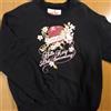 CASA ROSA Felpa Pink House Hello Kitty 50th Anniversary nera in misto cotone M Sanrio