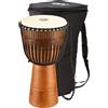 Meinl Percussion ADJ2-L+BAG, Djembe, collezione Water Rhythm, Misura grande, 12/30.48 cm, Custodia inclusa, Marrone