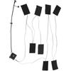TOPBATHY Cuscinetto Riscaldante USB in Fibra di Carbonio per Abbigliamento Pad Elettrico Ricaricabile con Protezione Sovratemperatura Regolazione per Gilet e Giacca Leggero e Versatile per