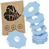 MySweetStitch - 10 x FreeStyle Libre 3 cerotti sensore, Overpatch Mandala Ø 65mm, cerotto impermeabile, traspirante, delicato sulla pelle, Ice Blue
