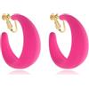 Peraca Cris Orecchini a clip da donna, orecchini a cerchio, staccabili, accessori da donna anni '80 e '90, Metallo, Nessuna pietra preziosa