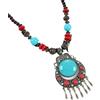 YOPI Collana lunga a campana in stile etnico bohémien retrò Xizang for donna - Accessorio for maglione con catena a clavicola